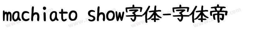 machiato show字体字体转换